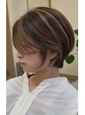 広がりが気になる方へのショートスタイル/くびれ/弘前市