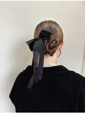 ロング×韓国レイヤー×ピンクベージュ