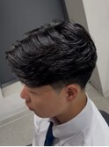 ラフカール　毛流れセンターパート　リバースセンターパート