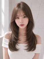 ユーフォリア 銀座(Euphoria)&nbsp;ミルクベージュツーウェイバングミディアムレイヤーカット