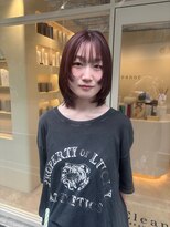 デュノヘアー 神戸三宮店(DUNO hair)&nbsp;ピンクブラウン／レイヤーボブ