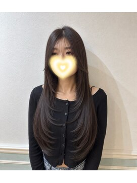ヘアーサロン リアン 熊谷2号店(hair salon Rien) 韓国風フェイスレイヤーロング☆。.:＊