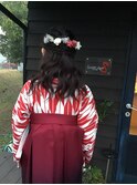 ゆるふわハーフアップ★可愛さ際立つお呼ばれヘアセット×卒業式