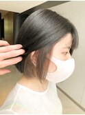 ボブ×インナーカラー