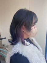 カシェ リタ ヘアー(CACHE'&RITA HAIR)&nbsp;個性的◯ブルーブラック×ピンクパープル