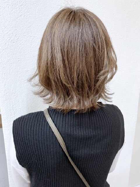 【Repos仙台】白髪ぼかしヘアカラー30代40代50代レイヤーボブ