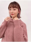 インナーカラーショコラアッシュヘルシースタイル波巻きぎゃう