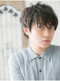 ラフ感で遊ぶ!重めバング無造作アースカラーマッシュE戸頭