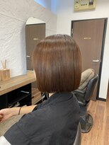 シノ(sino)&nbsp;サラツヤ縮毛矯正◎ぷつっとボブ【スタイリスト店長谷嵜】