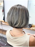 白髪ぼかしにも◎バレイヤージュカラー ビフォアー&アフター
