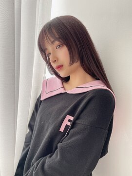 バイオレット 表参道店(Violet) ナチュラル姫カット　ラベンダーブラウン