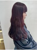 暖色カラー×ボルドーカラー