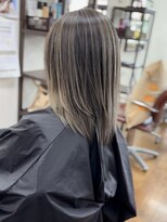 ヘアーサロン カラー 色彩店(COLOR)&nbsp;エアタッチバレイヤージュホワイトベージュ