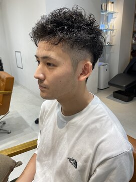 ネイロ 錦糸町(NeiRo) メンズパーマツーブロックアップバング簡単スタイリング