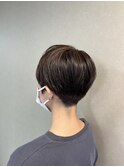 刈り上げショート/ハイライトカラー/ココアベージュ