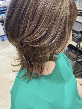 ヘアーエスクールステラ(hair S.COEUR stella) 白髪ぼかしハイライトカラー