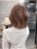 ミディアムレイヤー/ブラウンベージュ/トレンドヘアー/KAREN