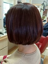 ヘアークリアー 春日部&nbsp;ミセス 大人かわいい30代40代50代ショートボブ 暖色系カラー