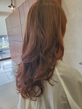 レイフィールド 滝の水店 30代40代酸性デジタルパーマチェリーブラウン