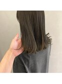 【&ONE 自由が丘】オリーブベージュ×切りっぱなしミディアム