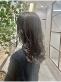 大人カジュアル　コテ巻き風パーマ