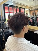 メンズマッシュ　レッドブラウン　佐世保