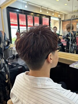 シャンプーボーイアネックス(SHAMPOO BOY Annex) メンズマッシュ　レッドブラウン　佐世保