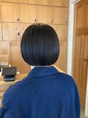 ショート/ボブ/30代/40代/50代/髪質改善/ブルーブラック/黒髪