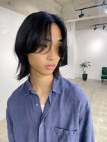 スーパーシーン(SUPER SCENE)&nbsp;MEN’S HAIR/ブルーブラック/フェザーパーマ/宜野湾