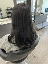 ガルボヘアー 桟橋店(garbo hair) ブルーブラック トリートメント 艶カラー