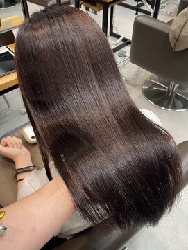 シャルムバイケンジ(Charm.by KENJE) 天使の縮毛矯正銀座髪質改善前髪ピンクベージュアンブレラカラー