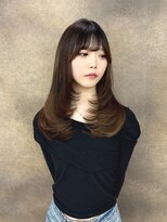 マシェリ バイ ハセ(ma cherie by HASE) 滋賀 韓国レイヤー 顔周りカット 透明感カラー ダブルカラー