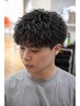 『朝のセットが簡単』メンズカット＋波巻きパーマ