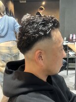 スウェル 成田店(Swell)&nbsp;スキンフェード×極道パーマ [#成田 #MEN'S #メンズサロン]