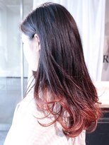 ロリム(RorriM)&nbsp;グラデーションカラー　アプリコット　ダブルカラー