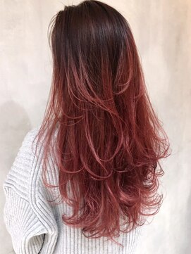 アルバム 渋谷パルコ(ALBUM) レイヤーチェリーレッド_ローライトスリークボブ_ba289801