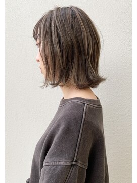 モリオ フロム ロンドン サッポロファクトリー店(morio FROM LONDON) 【morio札幌】大人かわいいハイライトカラー外ハネボブ