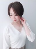小顔ショートボブ
