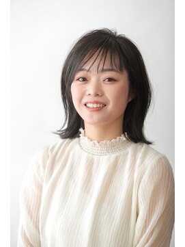 オーガニックエコ 川越(organic+eco) 外ハネレイヤーボブ【川越/ハイライト/インナーカラー/ボブ】