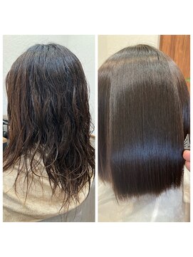 ヘアーグラン(Hair Gran.) 縮毛矯正施術例