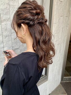 リュドール 可児店(Rue D'or) half up arrange ＊ kaede