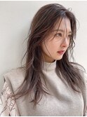 シースルーセンターパート♪韓国/髪質改善/ストレート/レイヤー