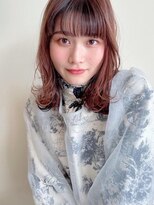 トップヘアー アヴェニュー 刈谷(TOPHAIR Avenue)&nbsp;カラーが楽しいバングカラー！/ことりベージュ/ニュアンスカラー
