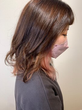 フロート 小阪店(float) 髪質改善トリートメント_マロンベージュ Aラインボブ かきあげ