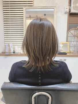 ニット 銀座(knit) 20代30代40代/ウルフくびれ オリーブベージュカラー【knit銀座】