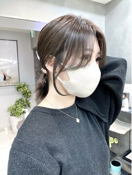 ヴェイン 渋谷(vain) 顔周りカット/ミディアムレイヤーカット/大人可愛い/20代30代