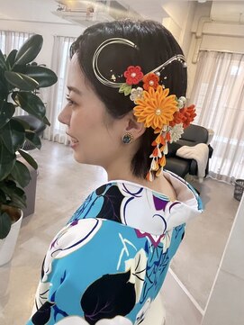 ニィ(2iee.) 卒業式　袴着付け/ヘアセット