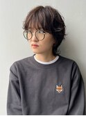 ショートウルフ×パーマ