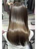 【自分のご褒美に最高級髪質改善】カット＋ケアカラー＋髪質改善TR