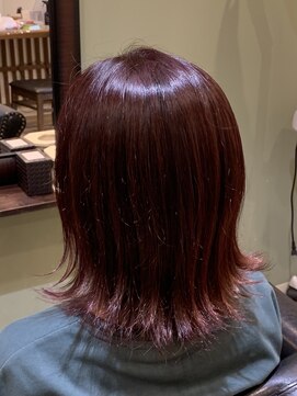 ヘア アンド フェイス トコ(Hair&Face toco) ボルドールビー・アメジスト・パープルピンクヘアカラー